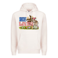 Pale Pink he lives easter Premium Hoodie - FaDigitalArtStudio