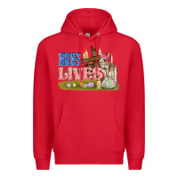 Red he lives easter Premium Hoodie - FaDigitalArtStudio