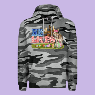 He Lives Easter Premium Hoodie Designed By Fadigitalartstudio