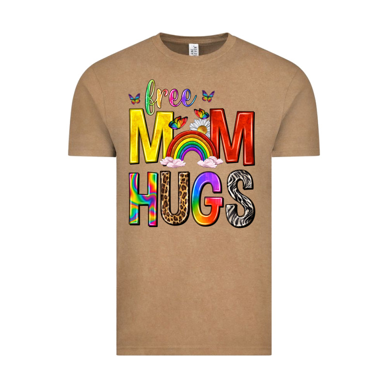 Free Mom Hugs With Butterflies Vintage Tee by texasbilliewilder | Teevron