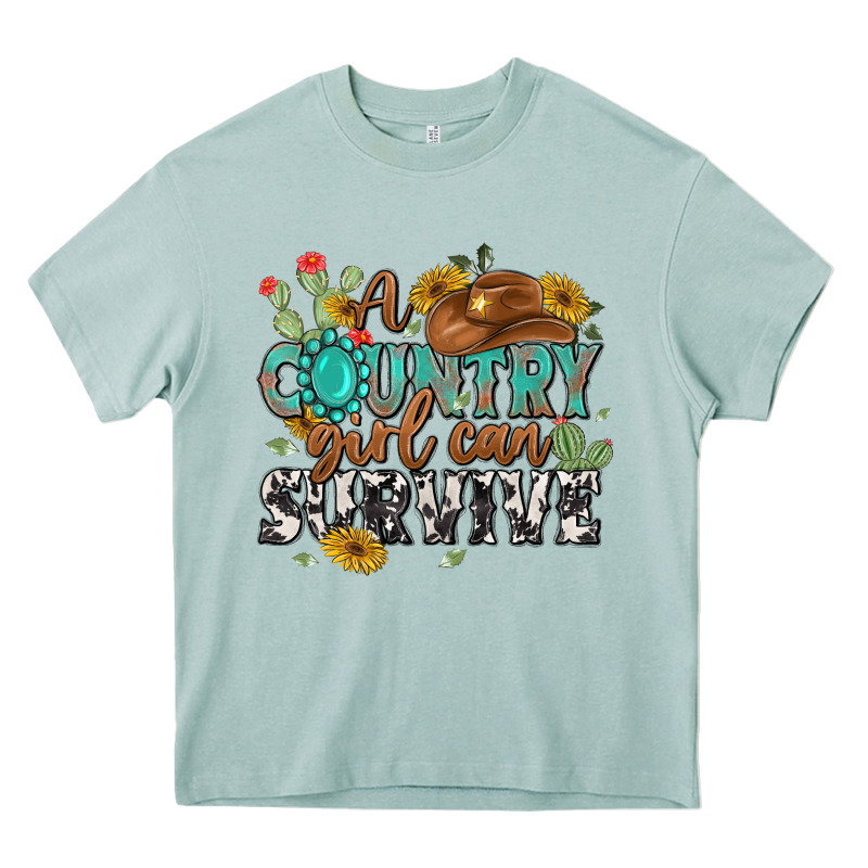 A Country Girl Can Survive Heavy Core Tee by MaliasSmallBusiness | Teevron