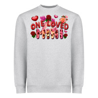 Heather Grey One loved mini Valentine's Day Heavyweight Sweatshirt - FaDigitalArtStudio