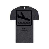 Vintage Black sully movie silhouette Vintage Tee - DesigneFamous