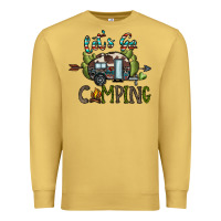 Antique Gold let's go camping Premium Sweatshirt - CowhideDigitalArt