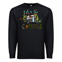 Black let's go camping Premium Sweatshirt - CowhideDigitalArt