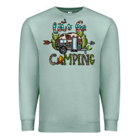 Seafoam let's go camping Premium Sweatshirt - CowhideDigitalArt