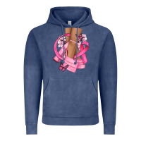 Vintage Denim breast cancer diva Vintage Hoodie - NancyCooperArtShop
