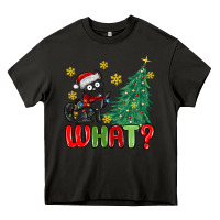 Asphalt christmas  cat  what Heavy Core Tee - MaliasSmallBusiness