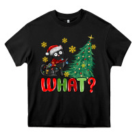 Black christmas  cat  what Heavy Core Tee - MaliasSmallBusiness