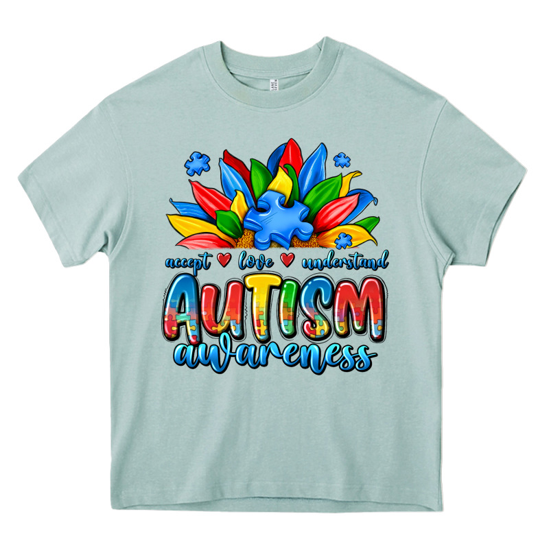 Autism Awareness Accept Love Understand Heavy Core Tee by JahusDesignShop | Teevron