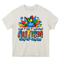 Cream autism awareness accept love understand Heavy Core Tee - JahusDesignShop