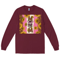 Burgundy skull mom sunflowers Long Sleeve Tee - TumblerDesignByShophia