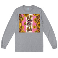 Heather Grey skull mom sunflowers Long Sleeve Tee - TumblerDesignByShophia