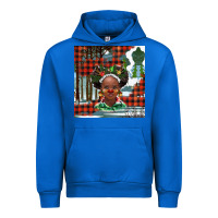 Cobalt Christmas African girl Urban Hoodie - BarkalooDesign