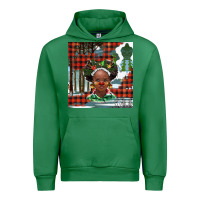 Emerald Christmas African girl Urban Hoodie - BarkalooDesign