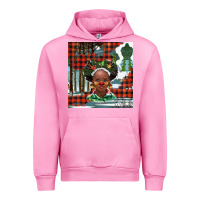 Fuchsia Pink Christmas African girl Urban Hoodie - BarkalooDesign