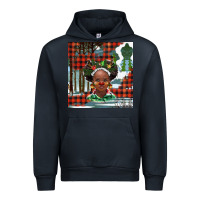 Navy Christmas African girl Urban Hoodie - BarkalooDesign