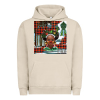 Pigment French Oak Christmas African girl Urban Hoodie - BarkalooDesign