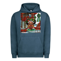 Pigment Midnight Navy Christmas African girl Urban Hoodie - BarkalooDesign