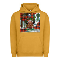Pigment Peanut Butter Christmas African girl Urban Hoodie - BarkalooDesign
