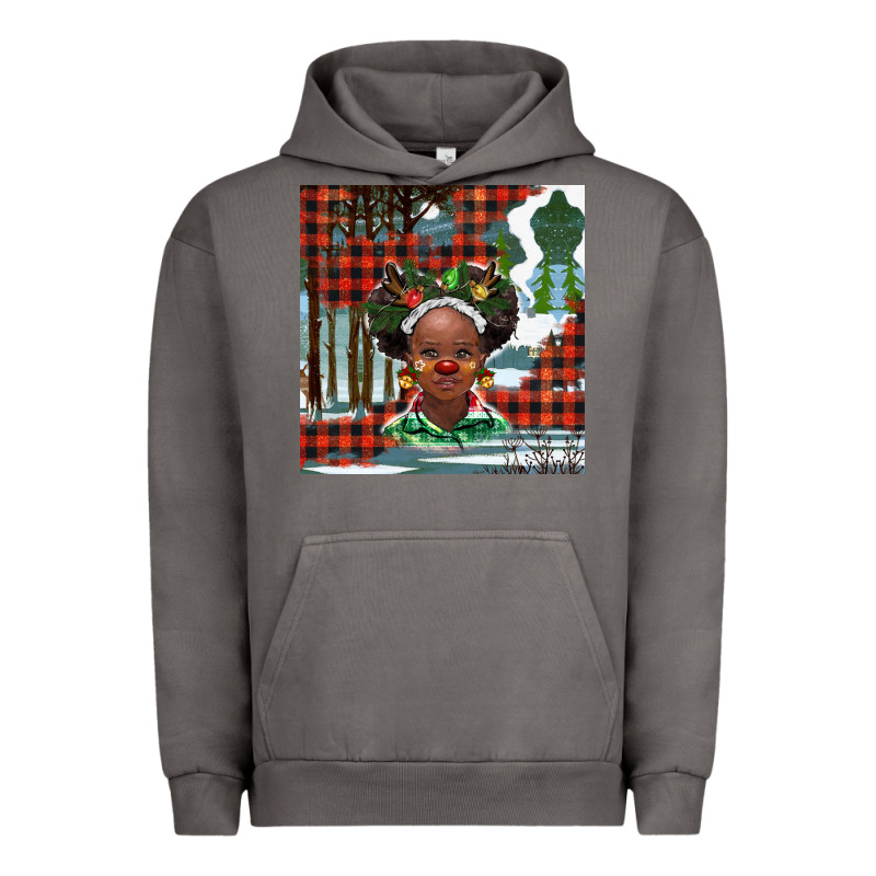 Christmas African Girl Urban Hoodie by BarkalooDesign | Teevron