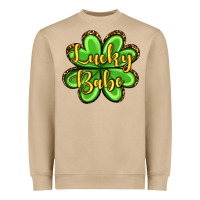 Mushroom St. Patrick's Lucky babe Heavyweight Sweatshirt - OliviaCreatesArt