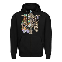 Black inhale peace exhale chaos chest Zipper Hoodie - FaDigitalArtStudio