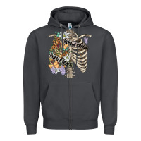 Smoke inhale peace exhale chaos chest Zipper Hoodie - FaDigitalArtStudio