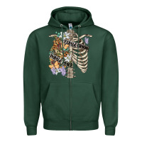 Sports Green inhale peace exhale chaos chest Zipper Hoodie - FaDigitalArtStudio