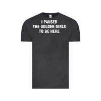 I Paused The Golden Girls To Be Here Vintage Tee | Teevron
