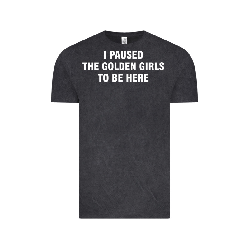 I Paused The Golden Girls To Be Here Vintage Tee by DesigneFamous | Teevron