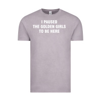 Vintage Zinc i paused the golden girls to be here Vintage Tee - DesigneFamous