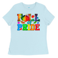Baby Blue Fall Of Pride Ladies Tee - BundleAndBundleShop