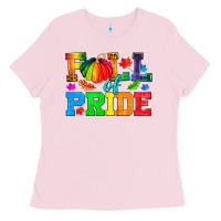 Bubblegum Pink Fall Of Pride Ladies Tee - BundleAndBundleShop