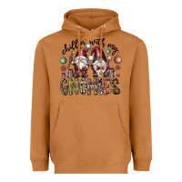Meerkat Chillin With My Gnomies Heavyweight Hoodie - CowhideDigitalArt