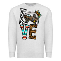 Oatmeal Heather love caravan Premium Sweatshirt - CowhideDigitalArt