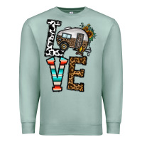 Seafoam love caravan Premium Sweatshirt - CowhideDigitalArt