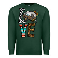 Sports Green love caravan Premium Sweatshirt - CowhideDigitalArt