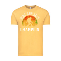 Vintage Mustard hide and seek champion Vintage Tee - DesigneFamous