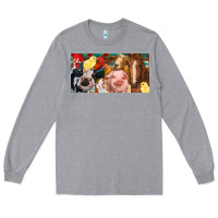 Heather Grey Farm animals with aztec Long Sleeve Tee - RanaPortraitStore