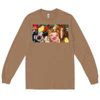 Toasted Coconut Farm animals with aztec Long Sleeve Tee - RanaPortraitStore