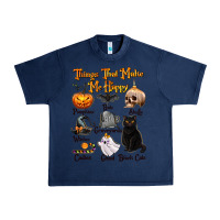 Navy Things That Make Me Happy Urban Heavy Tee - texasbilliewilder