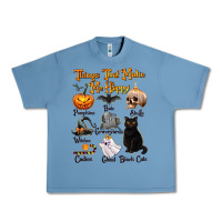 Pebble Blue Things That Make Me Happy Urban Heavy Tee - texasbilliewilder