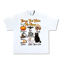 White Things That Make Me Happy Urban Heavy Tee - texasbilliewilder