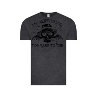 Vintage Black hunter s thompson  fear and loathing in las vegas rare to die Vintage Tee - DesigneFamous