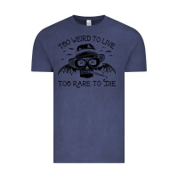 Vintage Denim hunter s thompson  fear and loathing in las vegas rare to die Vintage Tee - DesigneFamous