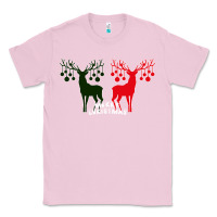 Bubblegum Pink Merry Christmas Reindeer Classic Tee - Bettercallsaul