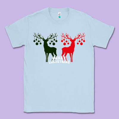 Merry Christmas Reindeer Classic Tee Designed By Bettercallsaul