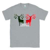 Heather Grey Merry Christmas Reindeer Classic Tee - Bettercallsaul