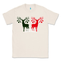 Natural Merry Christmas Reindeer Classic Tee - Bettercallsaul